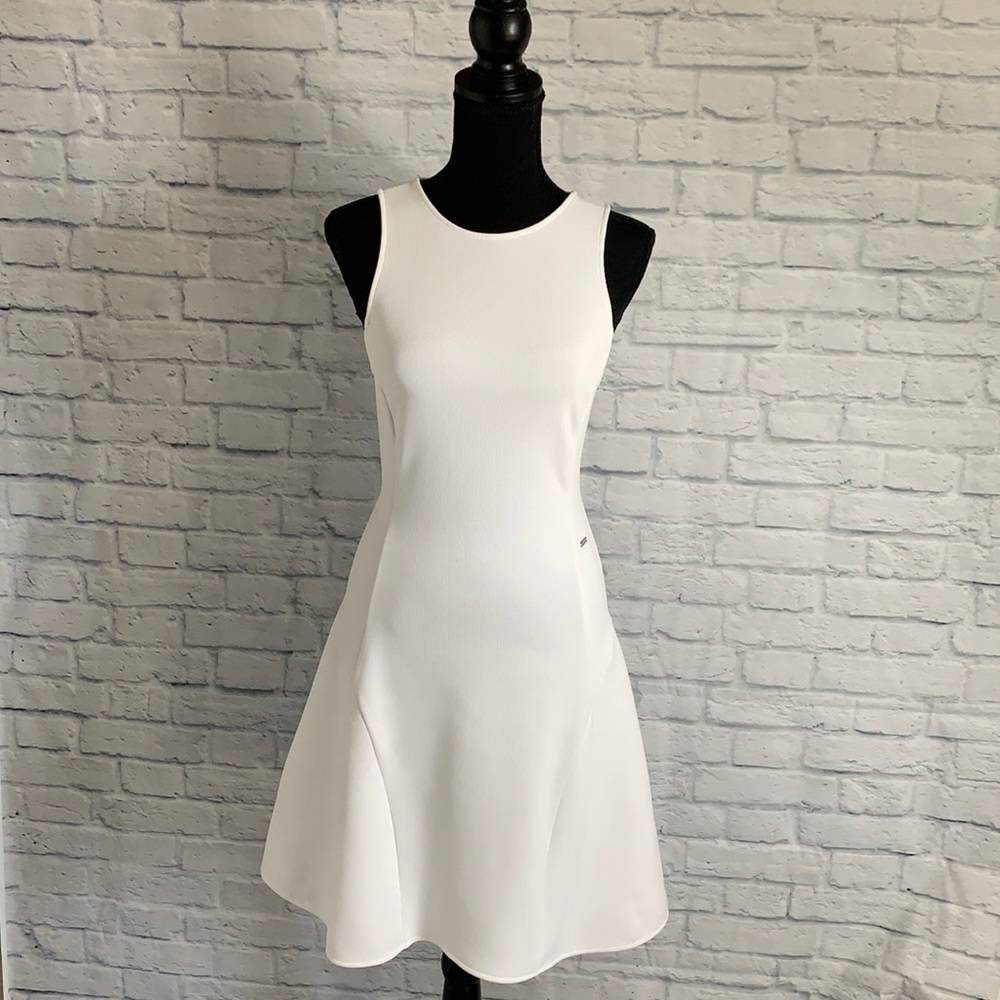 Armani Exchange. NWT “little white dress “
